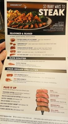 Outback Steakhouse Alexandria Menu With Prices