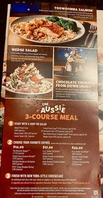 Outback Steakhouse Boardman Menu With Prices
