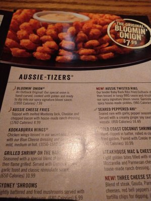 Outback Steakhouse Cape Coral Menu With Prices