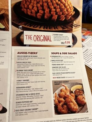 Outback Steakhouse Chicago Menu With Prices
