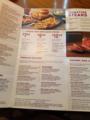 Outback Steakhouse Fort Wayne Menu With Prices