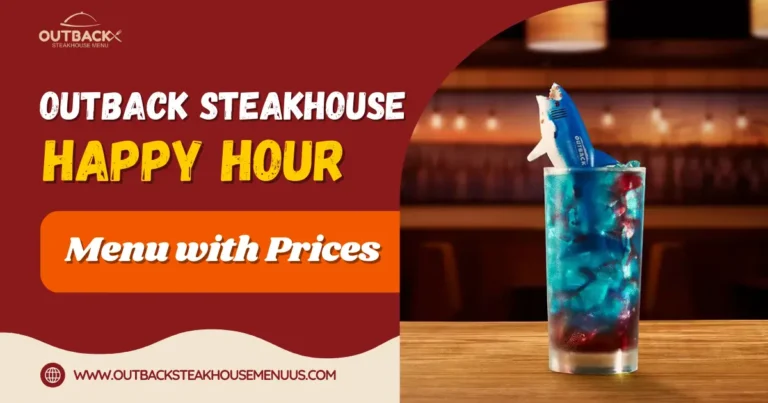 Outback Steakhouse Happy Hour Menu With Prices
