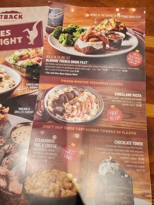 Outback Steakhouse Jackson Menu With Prices